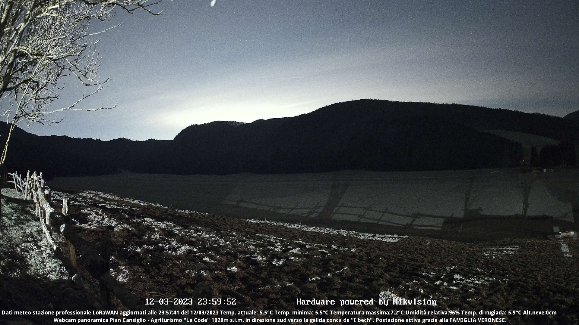 time-lapse frame, Webcam Cansiglio - verso la piana dei "Bech" webcam