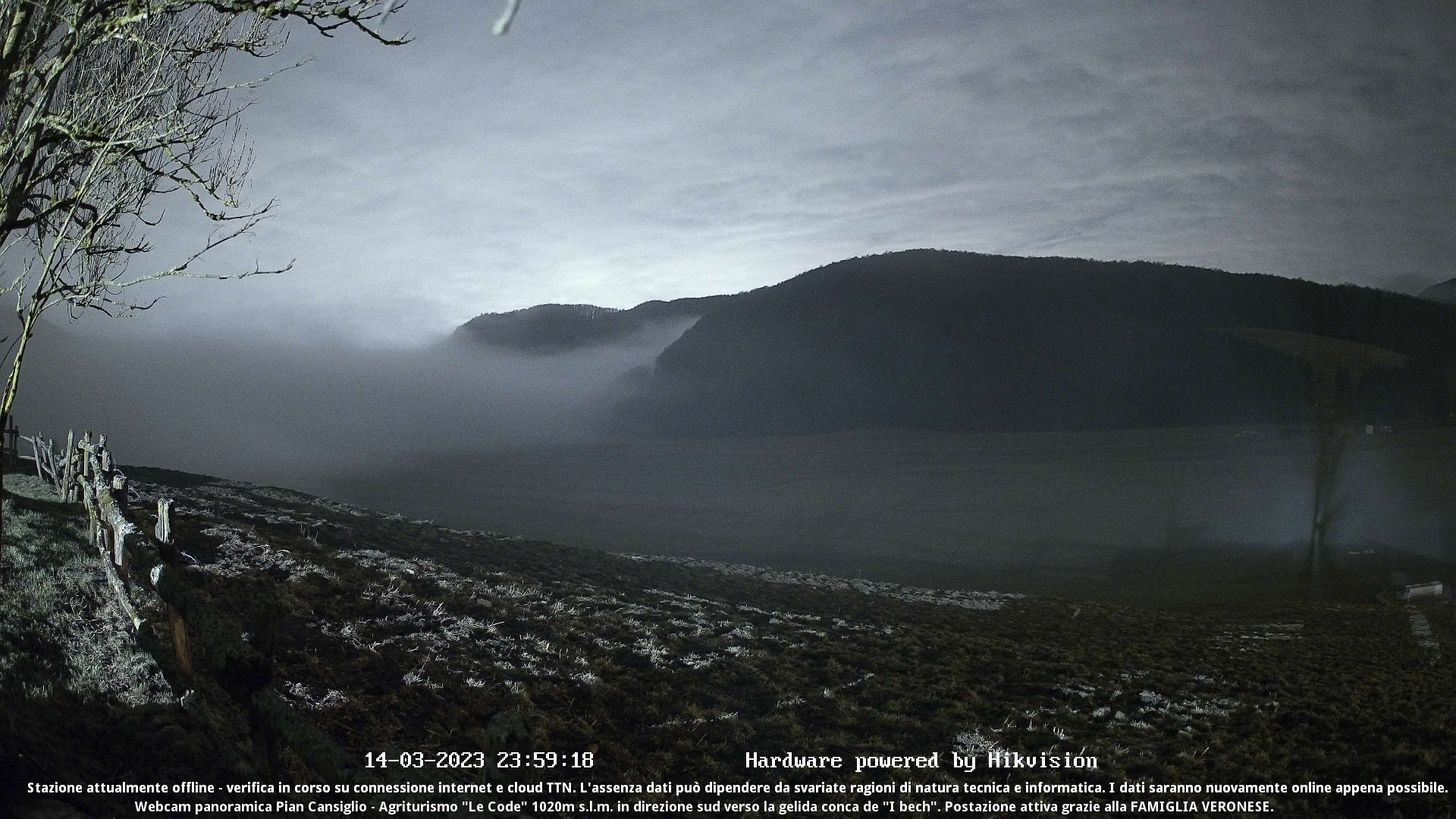 time-lapse frame, Webcam Cansiglio - verso la piana dei "Bech" webcam