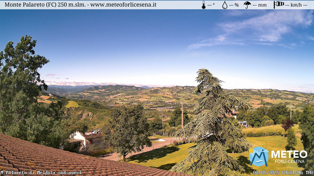 time-lapse frame, Monte Palareto webcam