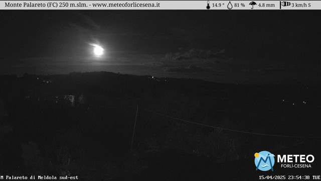 time-lapse frame, Monte Palareto SE webcam
