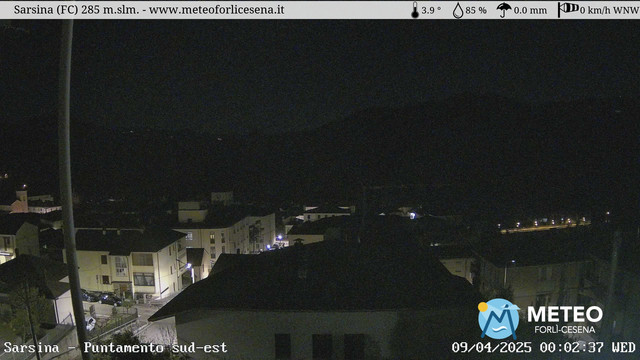 time-lapse frame, Sarsina webcam