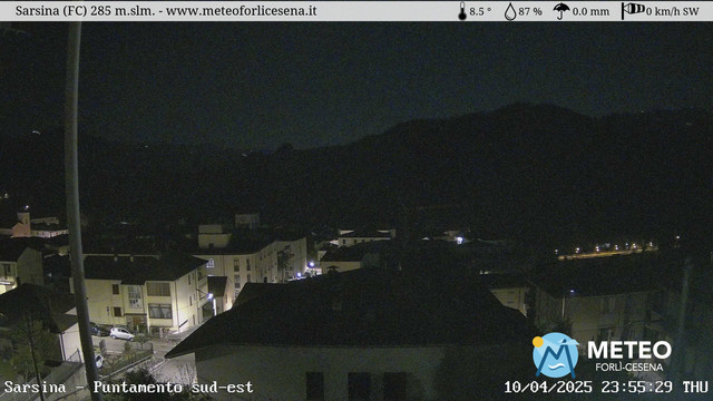 time-lapse frame, Sarsina webcam