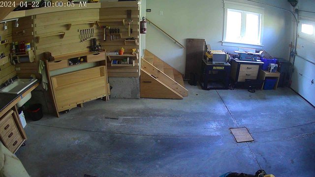 time-lapse frame, GarageCam webcam