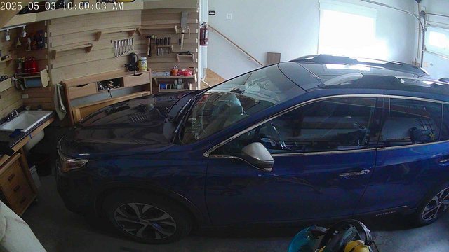 time-lapse frame, GarageCam webcam