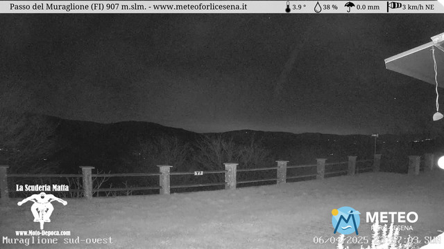 time-lapse frame, Passo del Muraglione webcam