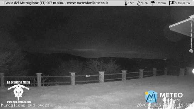 time-lapse frame, Passo del Muraglione webcam