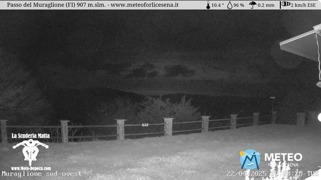 time-lapse frame, Passo del Muraglione webcam