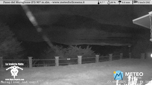 time-lapse frame, Passo del Muraglione webcam