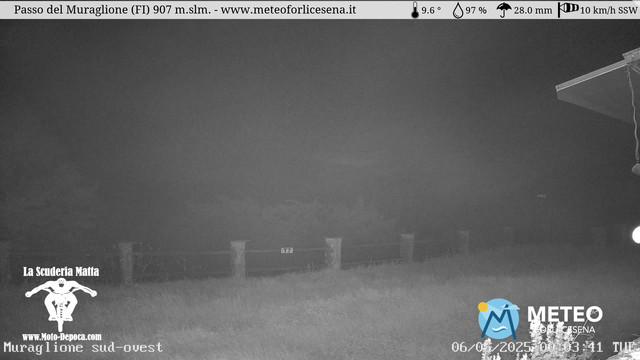 time-lapse frame, Passo del Muraglione webcam