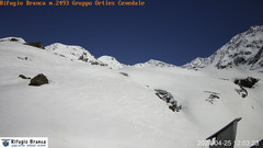view from Rifugio Branca  Cevedale on 2024-04-25