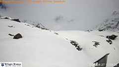 view from Rifugio Branca  Cevedale on 2024-04-27