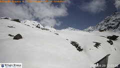 view from Rifugio Branca  Cevedale on 2024-04-29