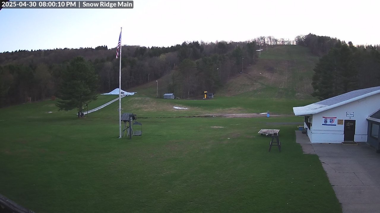 time-lapse frame, Snow Ridge Ski Hill webcam