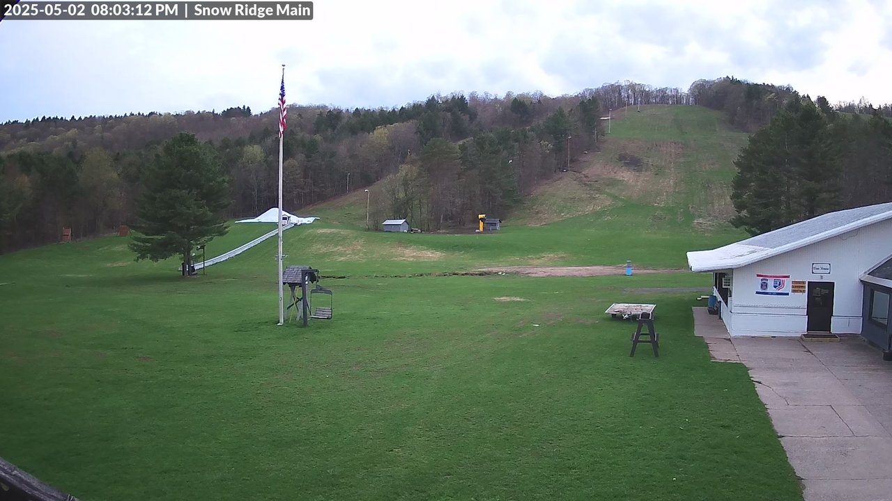 time-lapse frame, Snow Ridge Ski Hill webcam