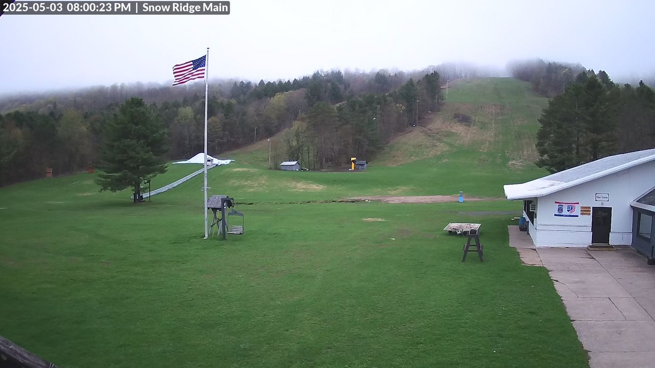 time-lapse frame, Snow Ridge Ski Hill webcam