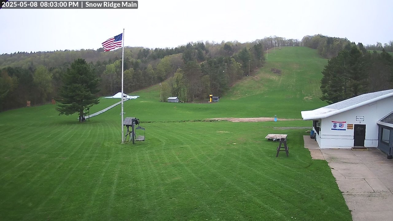 time-lapse frame, Snow Ridge Ski Hill webcam