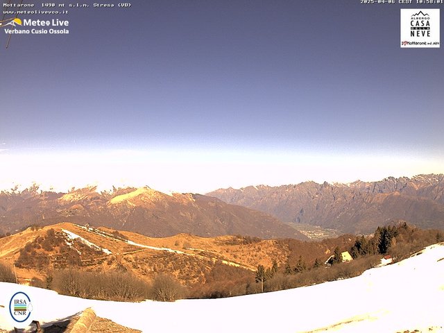 time-lapse frame, Mottarone nord webcam