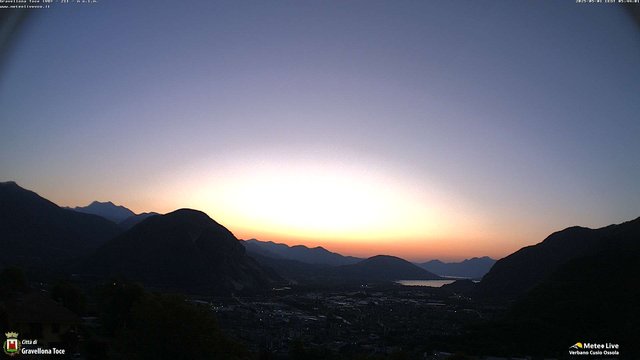 time-lapse frame, Gravellona Toce panoramica webcam