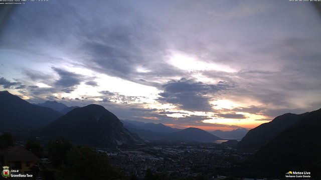 time-lapse frame, Gravellona Toce panoramica webcam