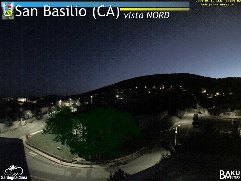 time-lapse frame, San Basilio webcam