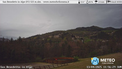 view from San Benedetto in Alpe on 2025-04-13