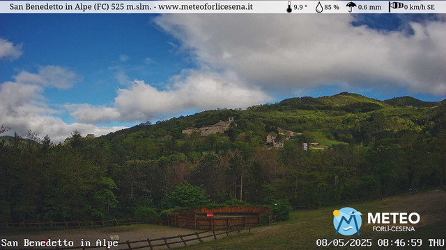 time-lapse frame, San Benedetto in Alpe webcam