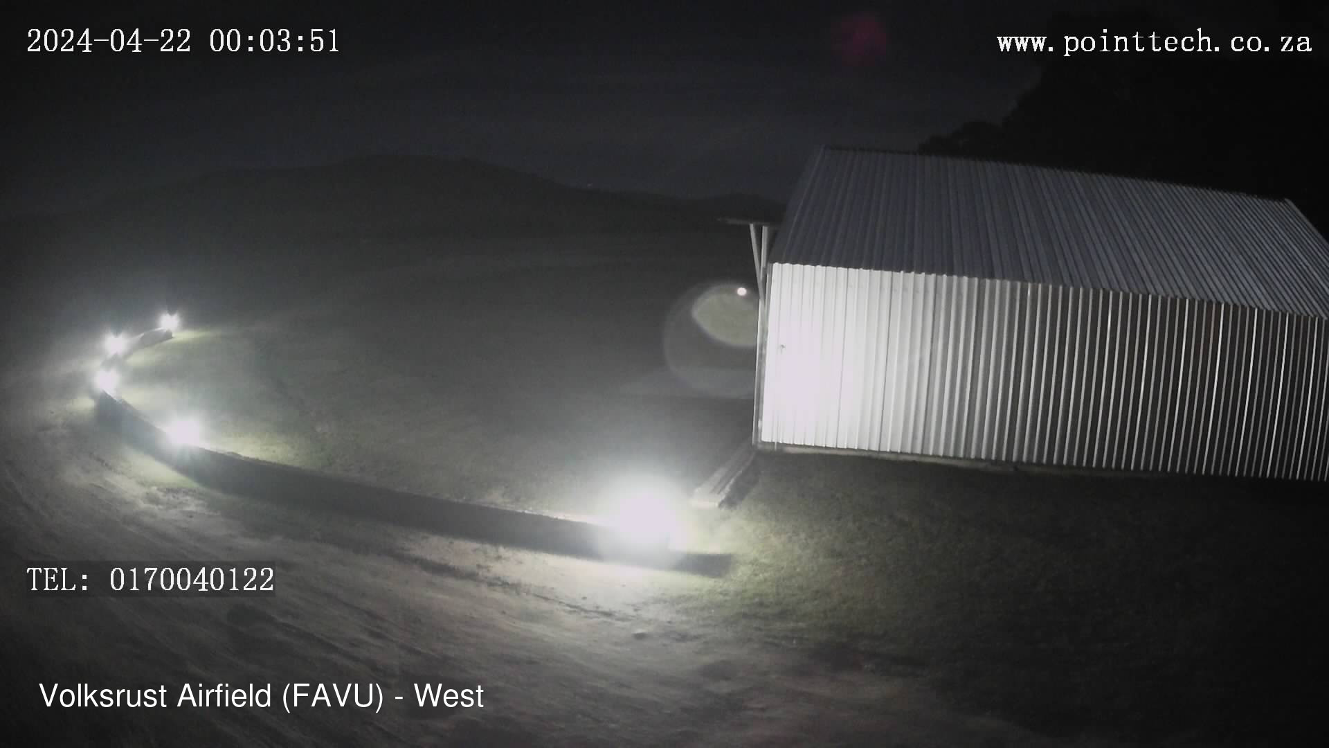 time-lapse frame, FAVU - West webcam