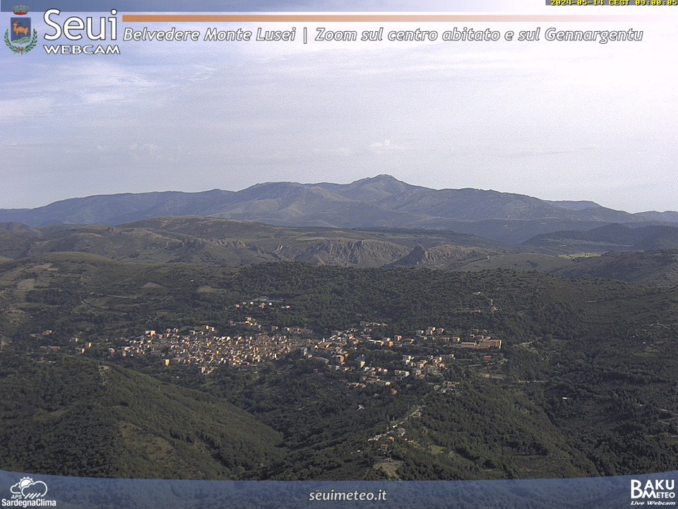 time-lapse frame, Monte Lusei Seui webcam