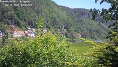 view from Webcam in Bad Schandau Sächsische Schweiz on 2022-05-19