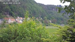 view from Webcam in Bad Schandau Sächsische Schweiz on 2022-05-20