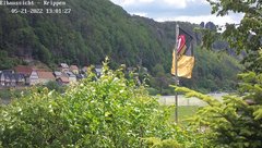 view from Webcam in Bad Schandau Sächsische Schweiz on 2022-05-21