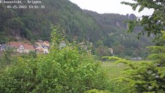 view from Webcam in Bad Schandau Sächsische Schweiz on 2022-05-25