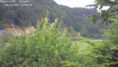 view from Webcam in Bad Schandau Sächsische Schweiz on 2022-06-13
