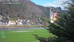 view from Webcam in Bad Schandau Sächsische Schweiz on 2024-03-17