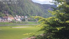 view from Webcam in Bad Schandau Sächsische Schweiz on 2024-05-12