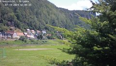 view from Webcam in Bad Schandau Sächsische Schweiz on 2024-07-14