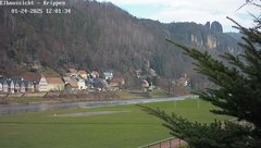 view from Webcam in Bad Schandau Sächsische Schweiz on 2025-01-24