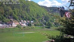 view from Webcam in Bad Schandau Sächsische Schweiz on 2025-05-01