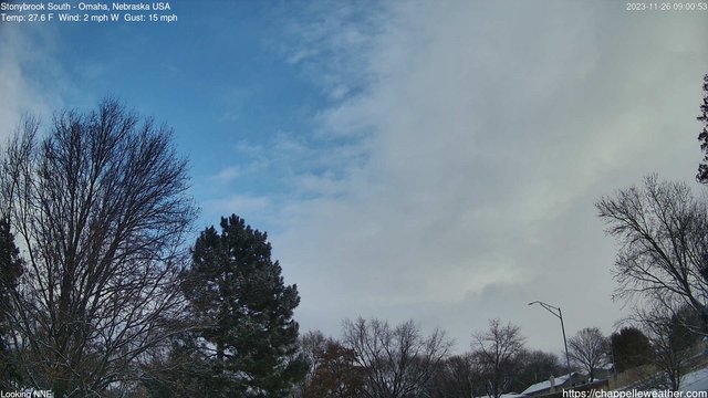 time-lapse frame, Stoneybrook South webcam