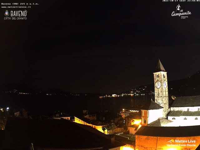 time-lapse frame, Baveno webcam