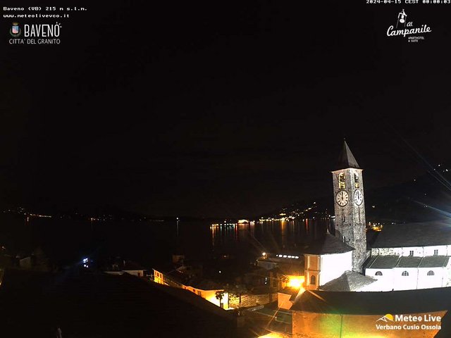 time-lapse frame, Baveno webcam