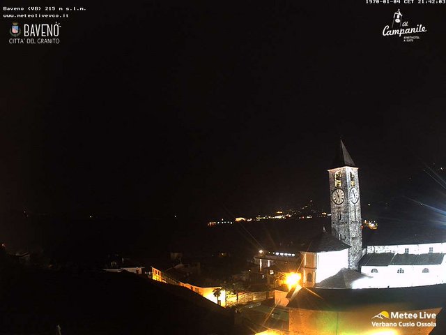 time-lapse frame, Baveno webcam