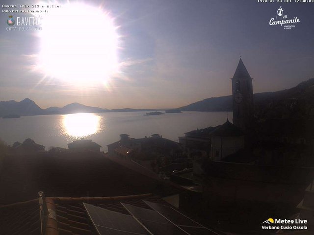 time-lapse frame, Baveno webcam