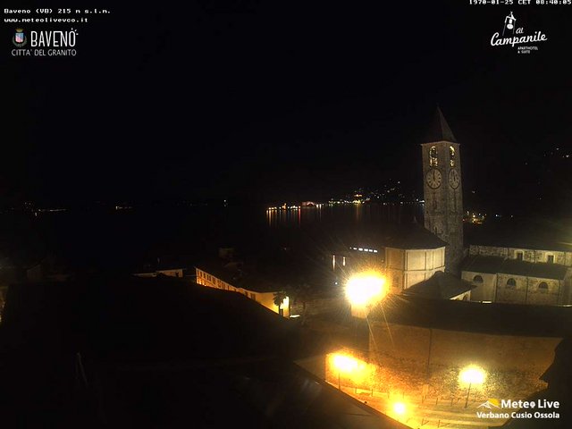 time-lapse frame, Baveno webcam