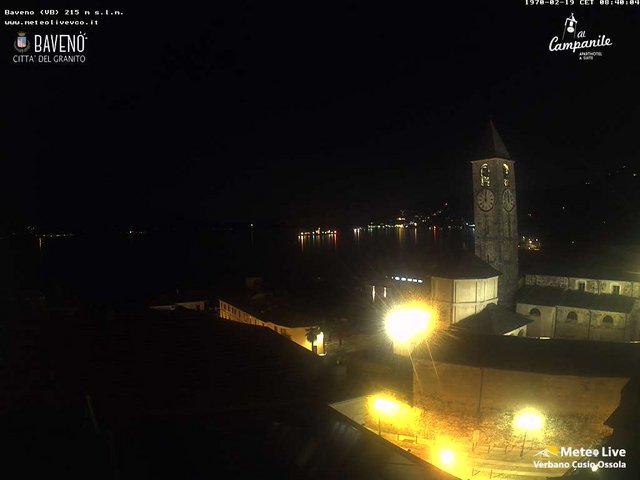 time-lapse frame, Baveno webcam
