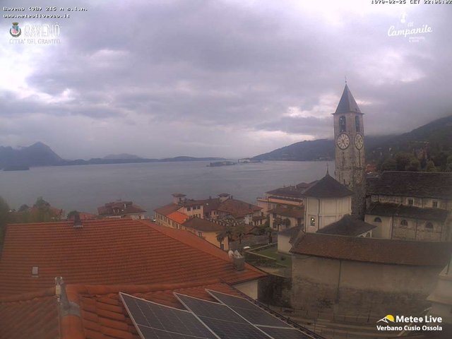 time-lapse frame, Baveno webcam
