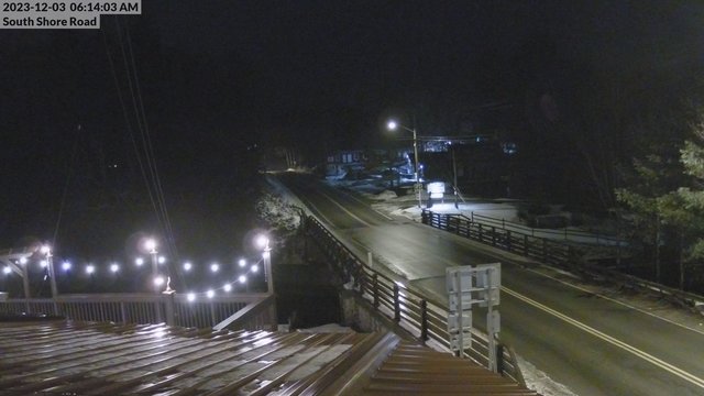 time-lapse frame, South Shore Rd, Inlet, NY webcam