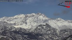 view from Alpe di Mera - Panorama Monte Rosa on 2024-03-04