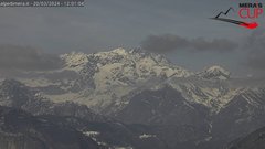 view from Alpe di Mera - Panorama Monte Rosa on 2024-03-20