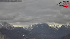 view from Alpe di Mera - Panorama Monte Rosa on 2024-04-05